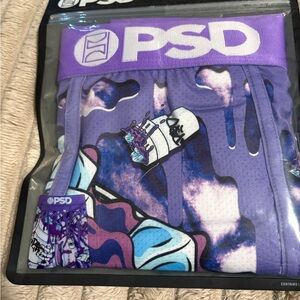 PSD Purple and Blue Graphic Boxer Briefs. BT-2/185